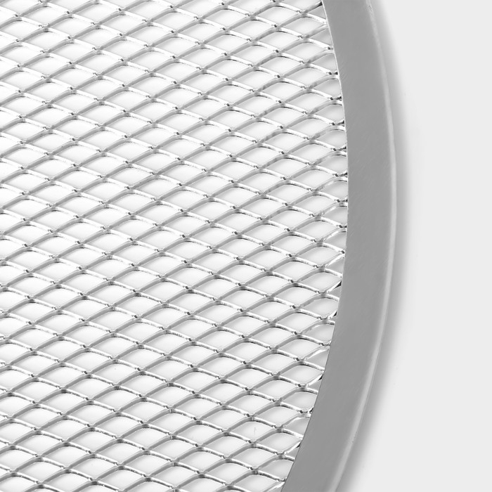 Форма для выпечки пиццы, d=38 см, цвет серебряный