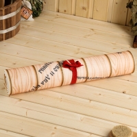 Лежак для бани с принтом "У Царя недостатков нет" 150х50 см Лежак для бани с принтом "У Царя недостатков нет" 150х50 см