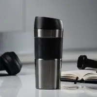 Термостакан Solingen Grip, серо-стальной