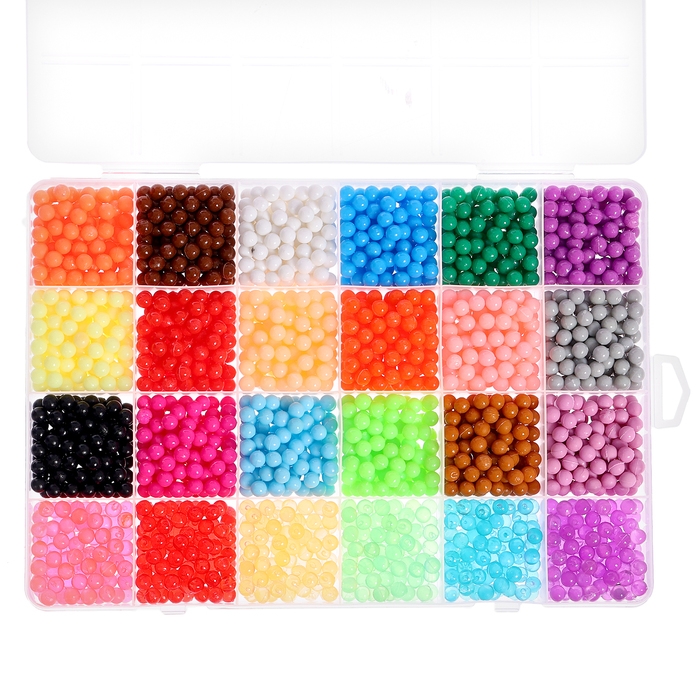 Аквамозаика &laquo;С Новым годом!&raquo;, 2400 шариков, 24 фигурки