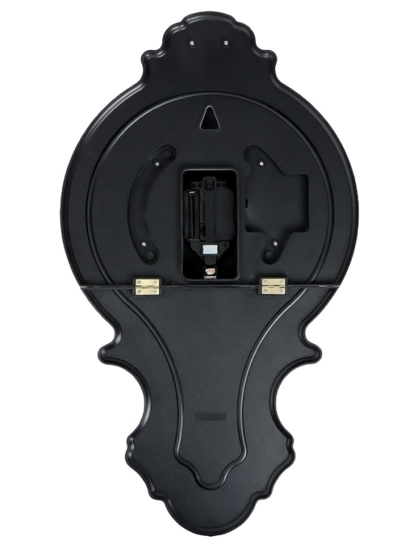 Часы настенные интерьерные с маятником, 2 батарейки, 56 х 30 х 28 см, d-20 см, белые