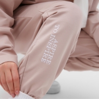 Костюм женский (толстовка и брюки) MIST Inspire с вышивкой, р. 44-46, бежевый Костюм женский (толстовка и брюки) MIST Inspire с вышивкой, р. 44-46, бежевый