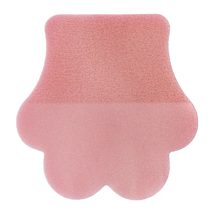 Блок-закладка с липким краем пластик Лапка 50л, розовый, 45мм х 45мм  CALLIGRATA