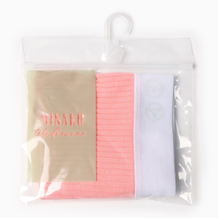 Трусы бразилиана MINAKU рубчик размер 48-50, цвет розовый