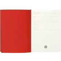 Ежедневник Flat Maxi, недатированный, красный