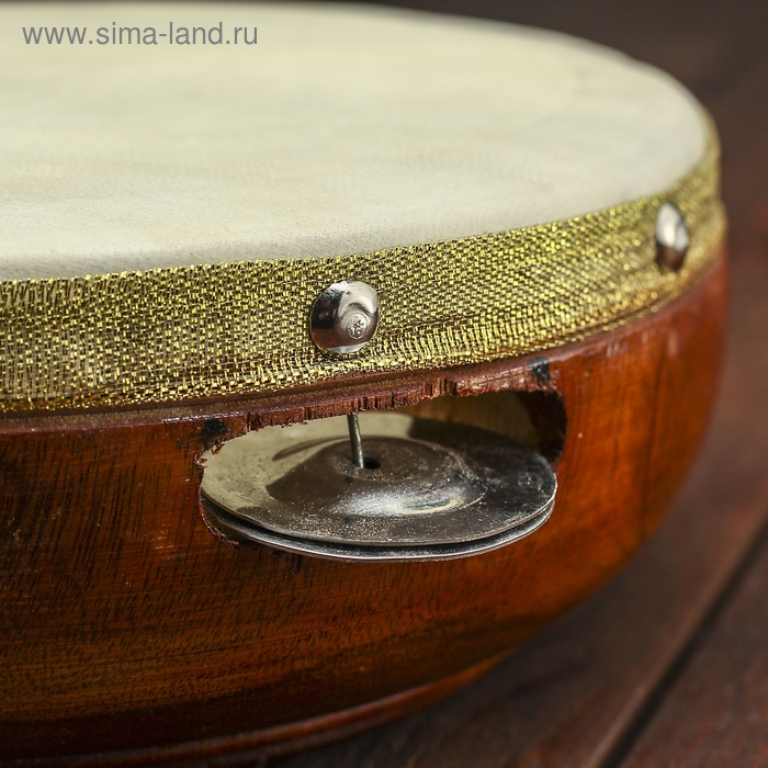 Сувенирный музыкальный инструмент "Бубен" 19х19х6 см