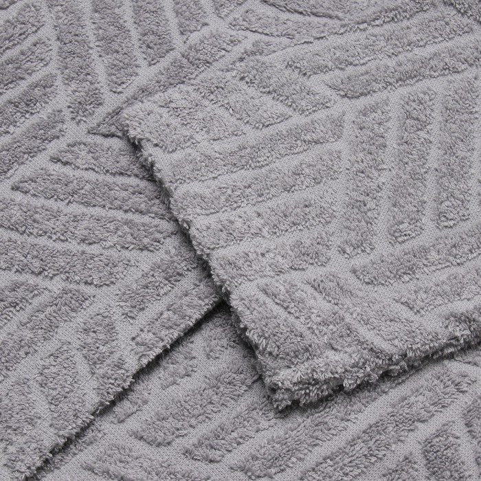 Халат махровый мужской LoveLife Халат махровый мужской LoveLife "Муссон" цв. серый, р. M, 100%хл, 330 гр/м2