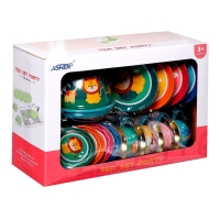 Набор металлической посуды &laquo;Зверята&raquo;, 14 предметов, цвет МИКС