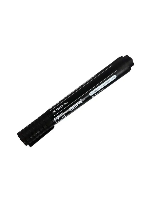 Маркер перманентный Beifa Office, 2.0 мм, чёрный