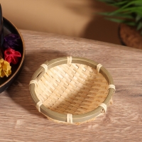 Чаша плетеная в 2 слоя, 10 см, бамбук