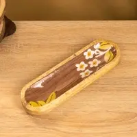 Подставка под благовония "Орхидея" 26х8х2,5 см, манговое дерево