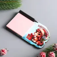 Магнит новогодний с блоком для заметок &laquo;Здоровья&raquo;, размер магнита 6&times;11 см