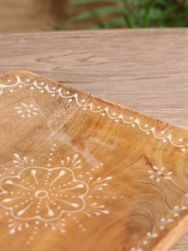 Блюдо "Звезда" дерево манго 20,5х20,5х3 см