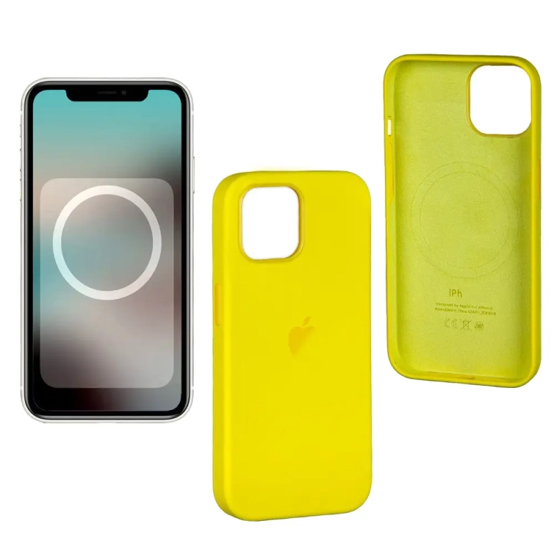 Чехол iPh 14 Silicon Case 100% ORG Yellow