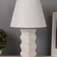 Лампа настольная "Мозайка" 40Вт Е14 белый 24х24х38см