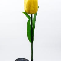Штекер с подсветкой "Тюльпан" желтый, 8х70см