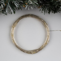 Гирлянда «Нить» 10 м роса, IP20, серебристая нить, 100 LED, свечение жёлтое, 12 В Гирлянда «Нить» 10 м роса, IP20, серебристая нить, 100 LED, свечение жёлтое, 12 В