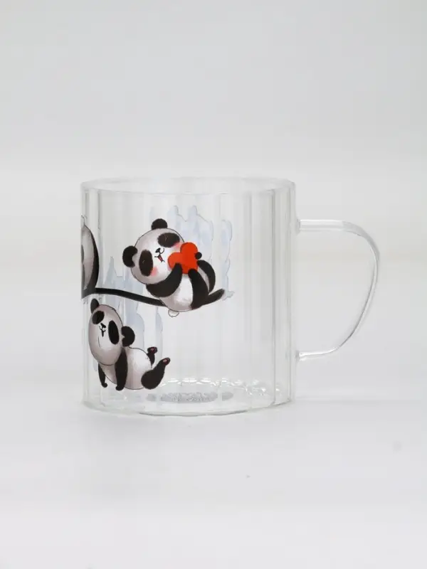 Кружка стеклянная &laquo;Панды&raquo;, 650 мл