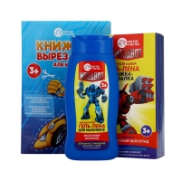 Набор детский "MEGABOT", гель-пена 250 мл, книжка-вырезалка А5