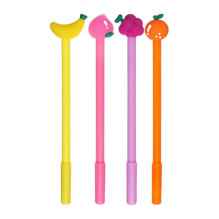 Ручка - прикол гелевая &laquo;Фрукты/ягоды&raquo; МИКС