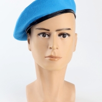 Берет военного, цвет голубой