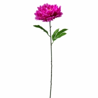 Цветы искусственные "Пион бархатный" 15х55 см, сиреневый