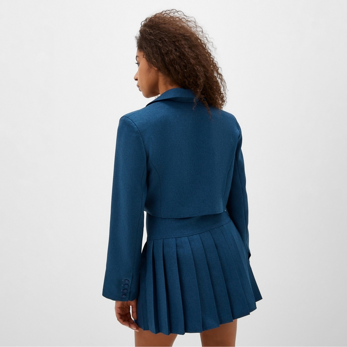 Пиджак укороченный MIST Base, р. 46, синий Пиджак укороченный MIST Base, р. 46, синий