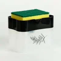 Дозатор для жидкого мыла &laquo;Sweet home&raquo;, чёрный, 12 х 10,5 см.