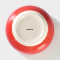 Салатник керамический Доляна &laquo;Морской мир&raquo;, 800 мл, d=14 см, цвет красный