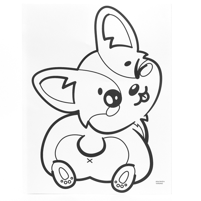 Школа талантов Набор для творчества Ковровая вышивка Корги, подрамник Школа талантов Набор для творчества Ковровая вышивка Корги, подрамник