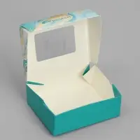 Кондитерская упаковка, коробка с ламинацией &laquo;Мрамор&raquo;, 10 х 8 х 3.5 см