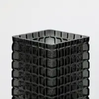 Ваза стекло настольная "Валери" кубики, 24,5х10 см, серый