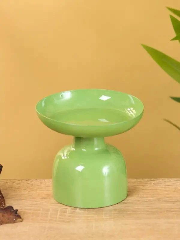 Подсвечник на 1 свечу "Кипарис" глянцевый 10х10х9 см