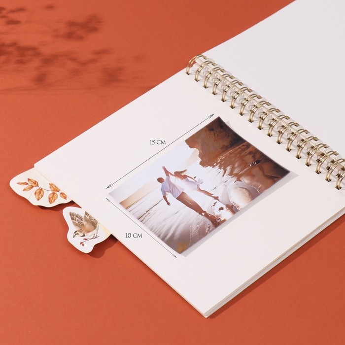 Фотоальбом на спирали 20 листов Фотоальбом на спирали 20 листов "Котики в окне" объёмный элемент + 4 вкладки 24х24 см