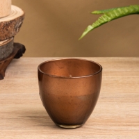 Свеча ароматическая в стеклянном подсвечнике 85 гр, кофе