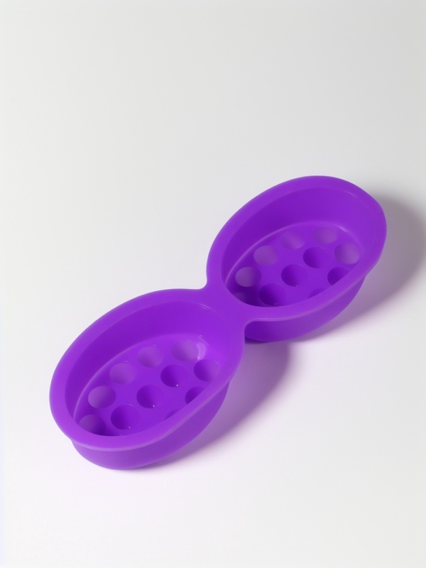Форма д/льда д/массажа головы 8,3*6*3,7см (наб 2шт цена за наб) силикон сиреневый пакет QF