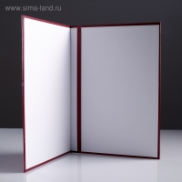 Папка адресная "Герб РФ" бумвинил, мягкая, бордовый, А4 Папка адресная "Герб РФ" бумвинил, мягкая, бордовый, А4