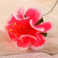 Цветы искусственные &laquo;Бегония криспа&raquo;, h=27 см, d=11 см, ярко-розовые