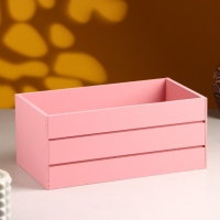 Кашпо деревянное 25х14х11 см Розовый Коралл Кашпо деревянное 25х14х11 см Розовый Коралл