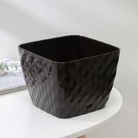 Горшок для цветов с поддоном «Классика», 2 л, шоколадный Горшок для цветов с поддоном «Классика», 2 л, шоколадный