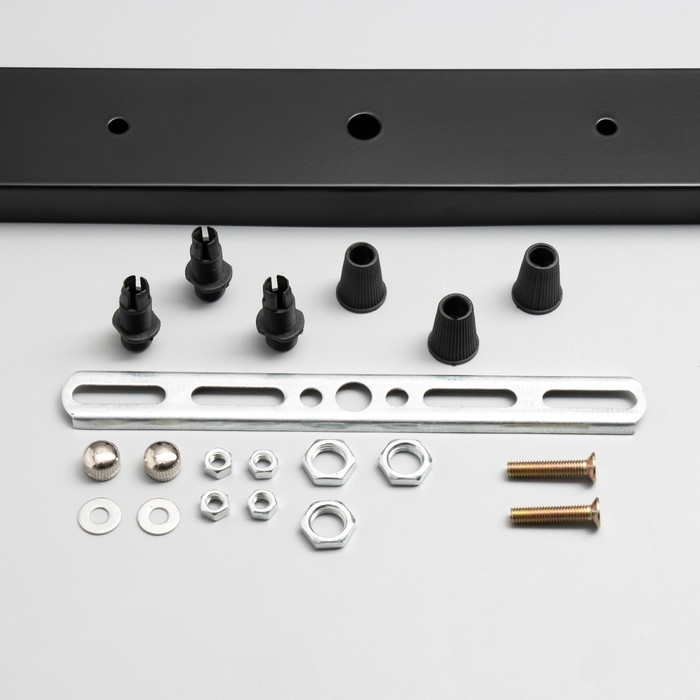 Основание для светильника "Линейный-3" черный 50х5х2см