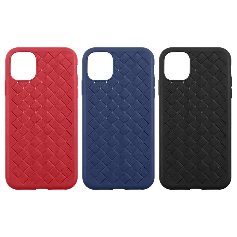 Чехол IPh 12/12 Pro под кожу плетение
