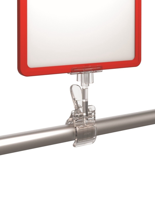 Держатель пластиковой рамки универсальный, 5,5&times;5&times;12 см, цвет прозрачный