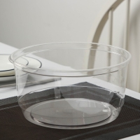 Крышка для тортницы пластиковая одноразовая ПР-Т-193, внешний 11&times;10&times;7 см, внутренний 22,5&times;19,4&times;10 см, цвет прозрачный, 100 шт/уп