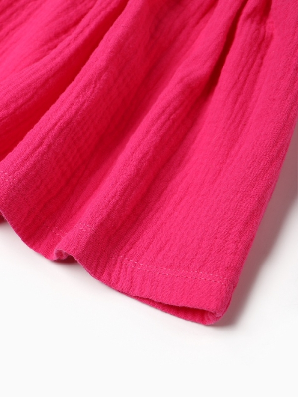 Платье Крошка Я Муслин, розовое, размер 92-98 см