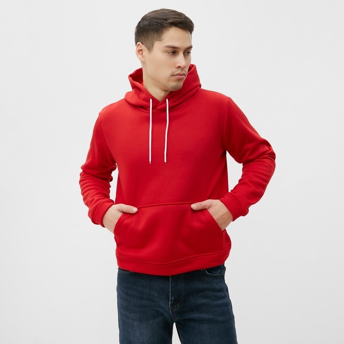 Толстовка мужская НАЧЁС, цвет красный, размер 56 Толстовка мужская НАЧЁС, цвет красный, размер 56