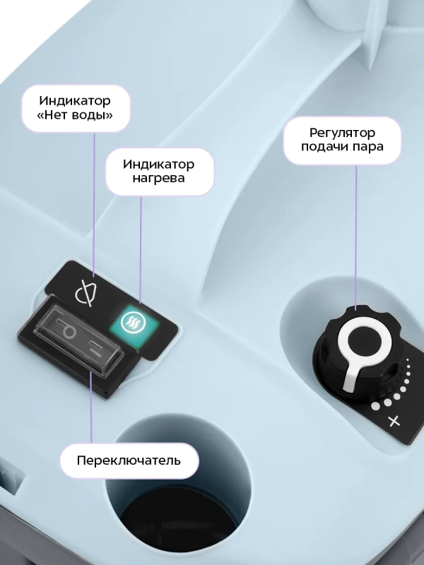 Пароочиститель для дома для уборки КТ-9285 - 2000 Вт