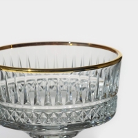 Набор фужеров стеклянный Elysia, 260 мл, 4 шт, с золотой каймой