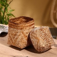 Корзинка плетеная "Морокко" 14х14х23 см