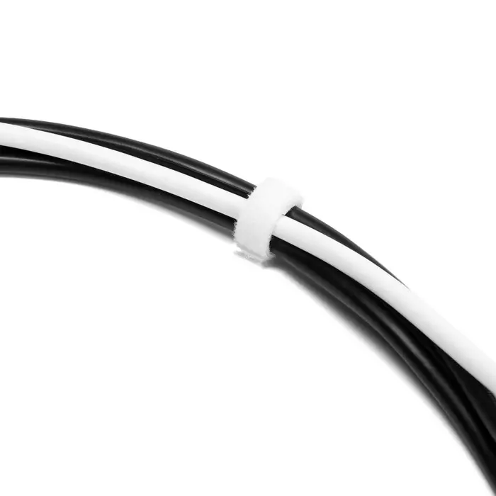 Лента-липучка для проводов 1000&times;10&times;1.5 мм ТУНДРА, белая, 1 шт.